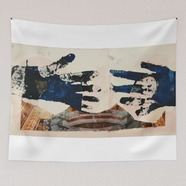 Item preview, reaching hands of blue designed and sold by donna malone.