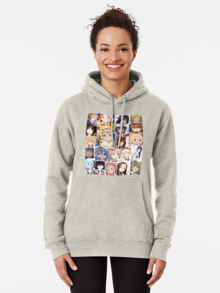 smug anime girl hoodie