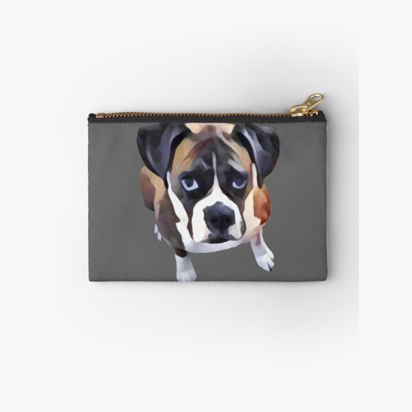 Item preview, Adorable Begging Boxer Watercolor Portrait designed and sold by mrrobotto.