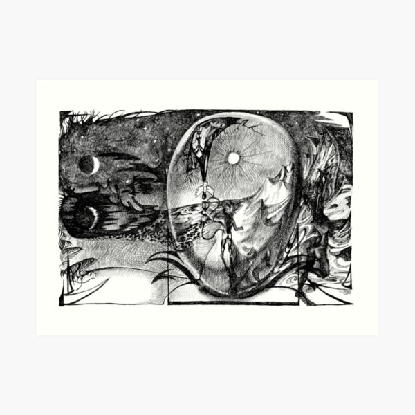 1989 Death and Rebirth Art Print