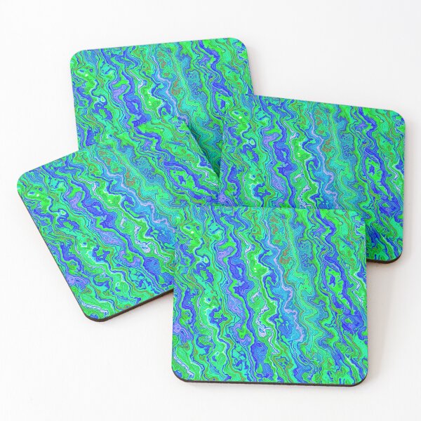 Item preview, Abstract underwater color streams designed and sold by blackhalt.