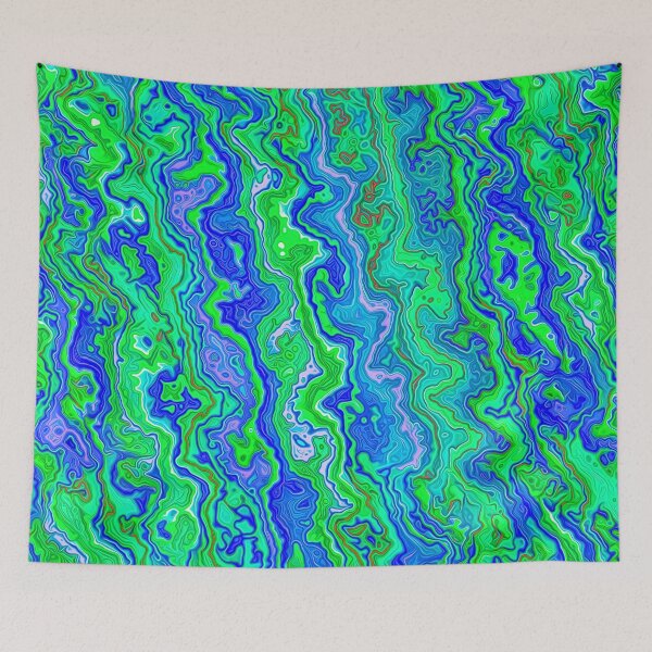 Item preview, Abstract underwater color streams designed and sold by blackhalt.