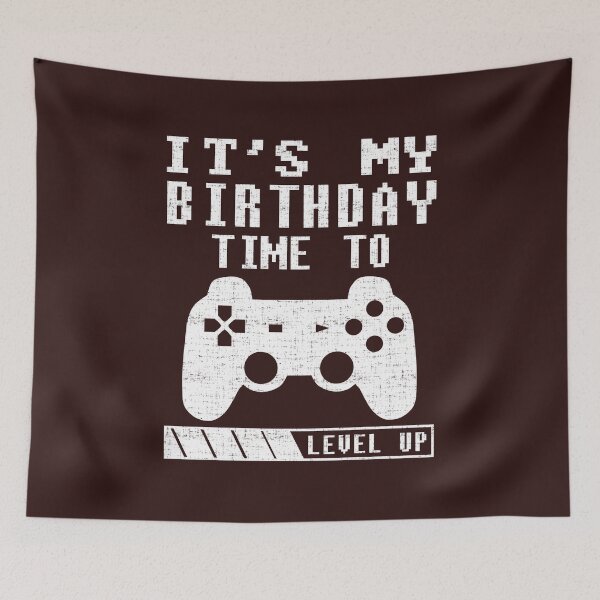 Item preview, Gamers Birthday Time To Level Up designed and sold by Digitalhumor.