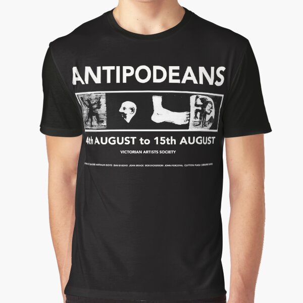 'The Antipodeans' (black) Graphic T-Shirt