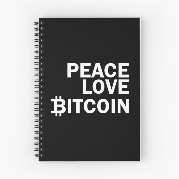Item preview, peace love bitcoin designed and sold by TM Selvam.