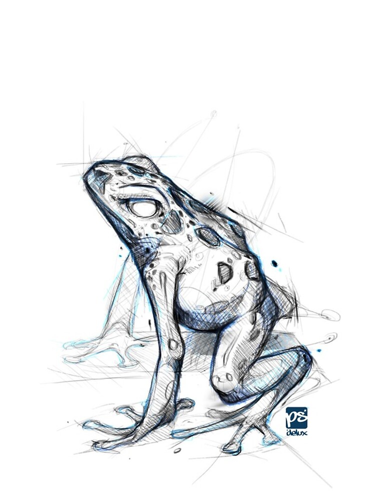 "poison dart frog sketch" iPhone Case & Cover by psdelux | Redbubble