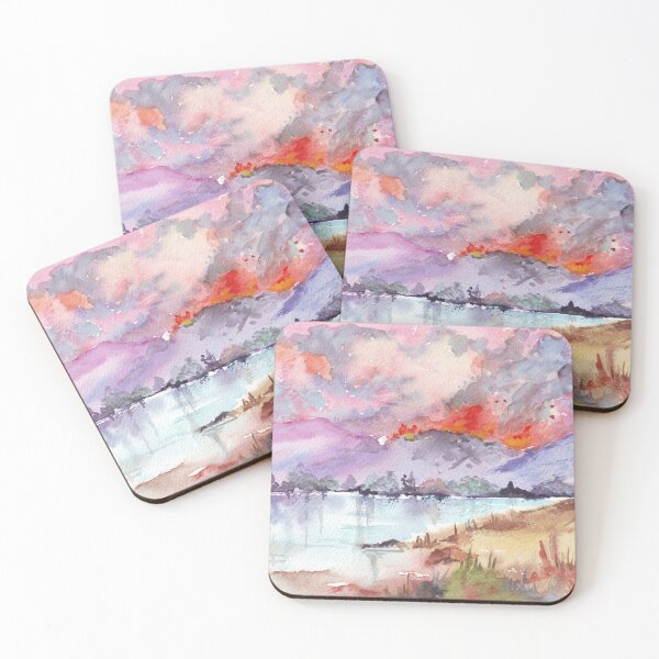 Item preview, Veldfire sobre las montañas designed and sold by Maree Clarkson .