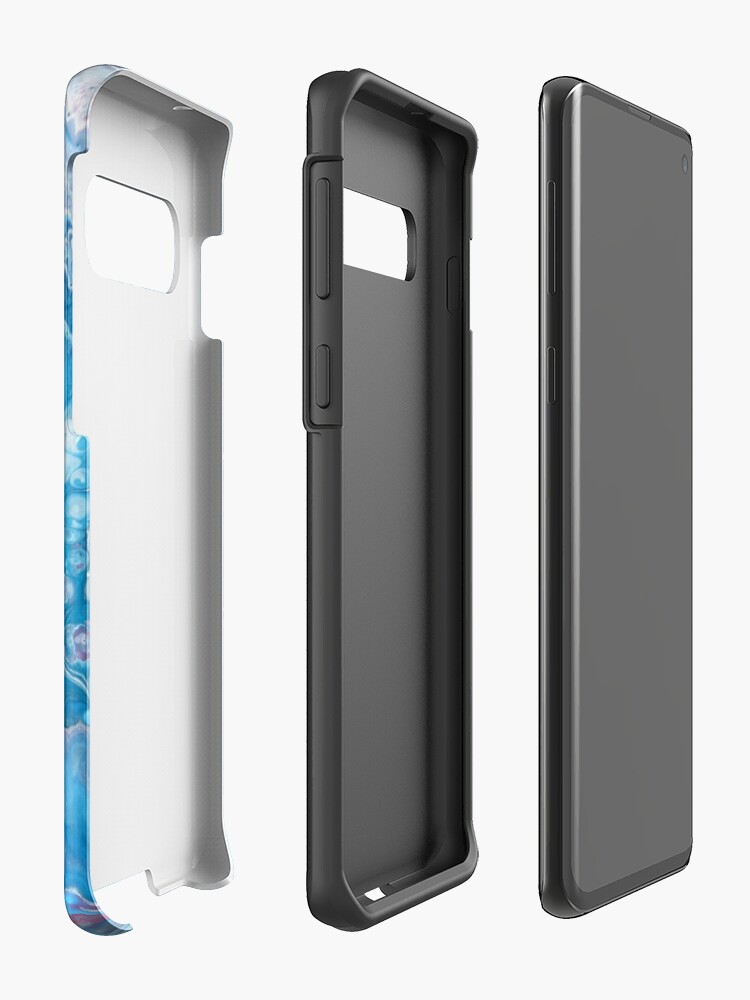 Coque et skin adhésive Samsung Galaxy ''Passion bleu' : autre vue