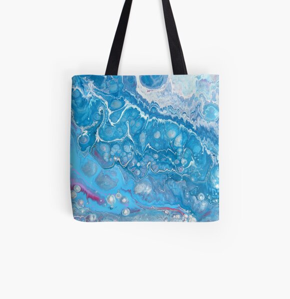 Passion bleu Tote bag doublé