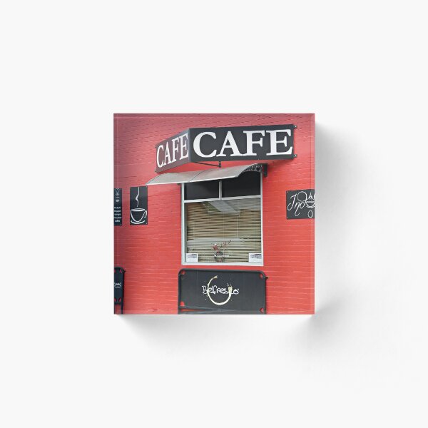 Minimal cafe Acrylic Block