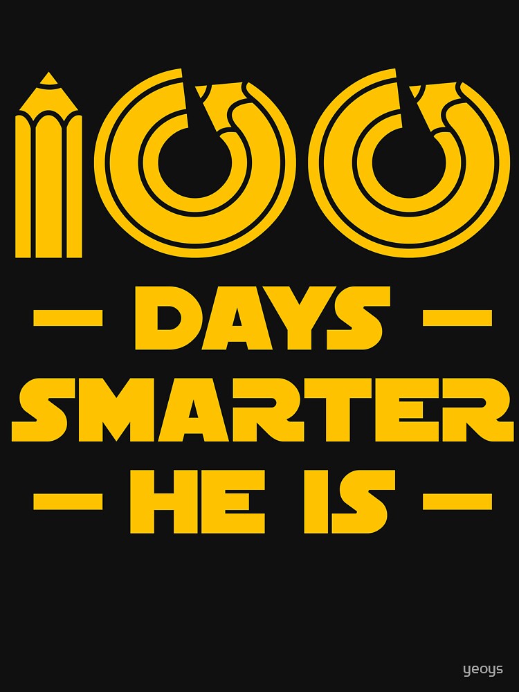 Thumbnail 3 von 3, Baseballshirt mit 3/4-Arm, 100 Days Smarter He Is - 100 Days Of School Gift designt und verkauft von yeoys.