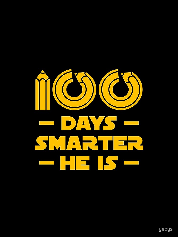 Thumbnail 5 von 5, Grafik T-Shirt, 100 Days Smarter He Is - 100 Days Of School Gift designt und verkauft von yeoys.