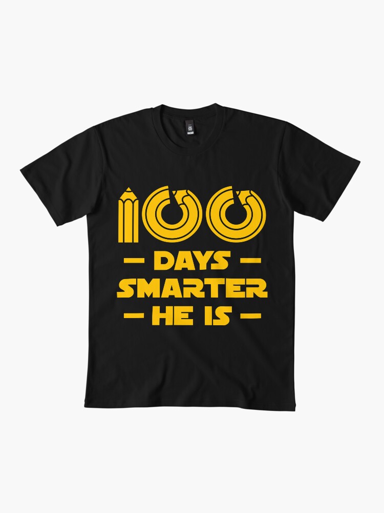Thumbnail 2 von 4, Premium T-Shirt, 100 Days Smarter He Is - 100 Days Of School Gift designt und verkauft von yeoys.
