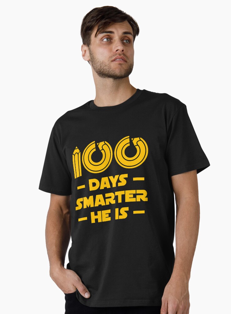 Thumbnail 1 von 4, Premium T-Shirt, 100 Days Smarter He Is - 100 Days Of School Gift designt und verkauft von yeoys.