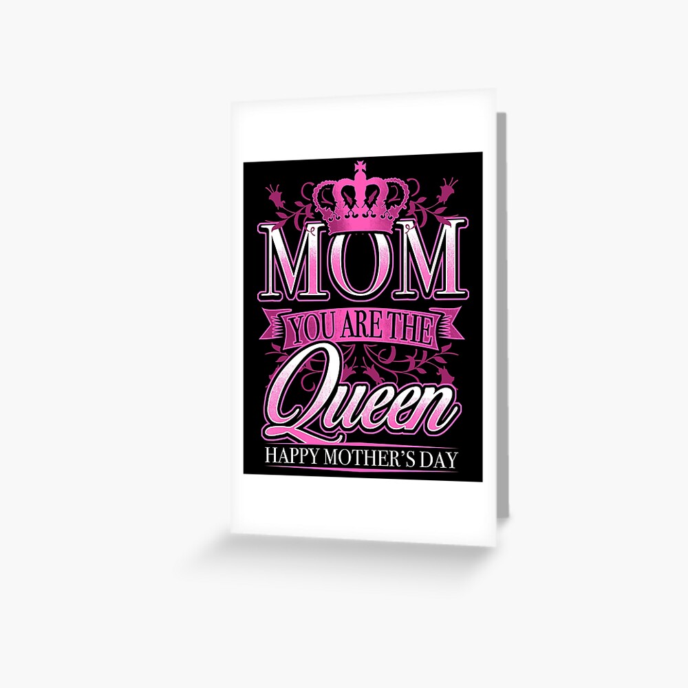 Handmade Happy Mother's Day Cards - Mum is my Queen