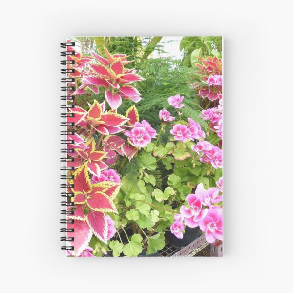Flowers in a Greenhouse Spiral Notebook