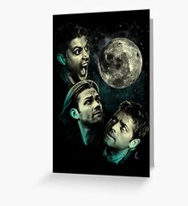 The Mountain Team Free Will Moon - Supernatural Edition Greeting Card