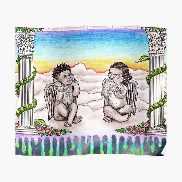 Lil Baby & Gunna Hard Drip Angels Poster