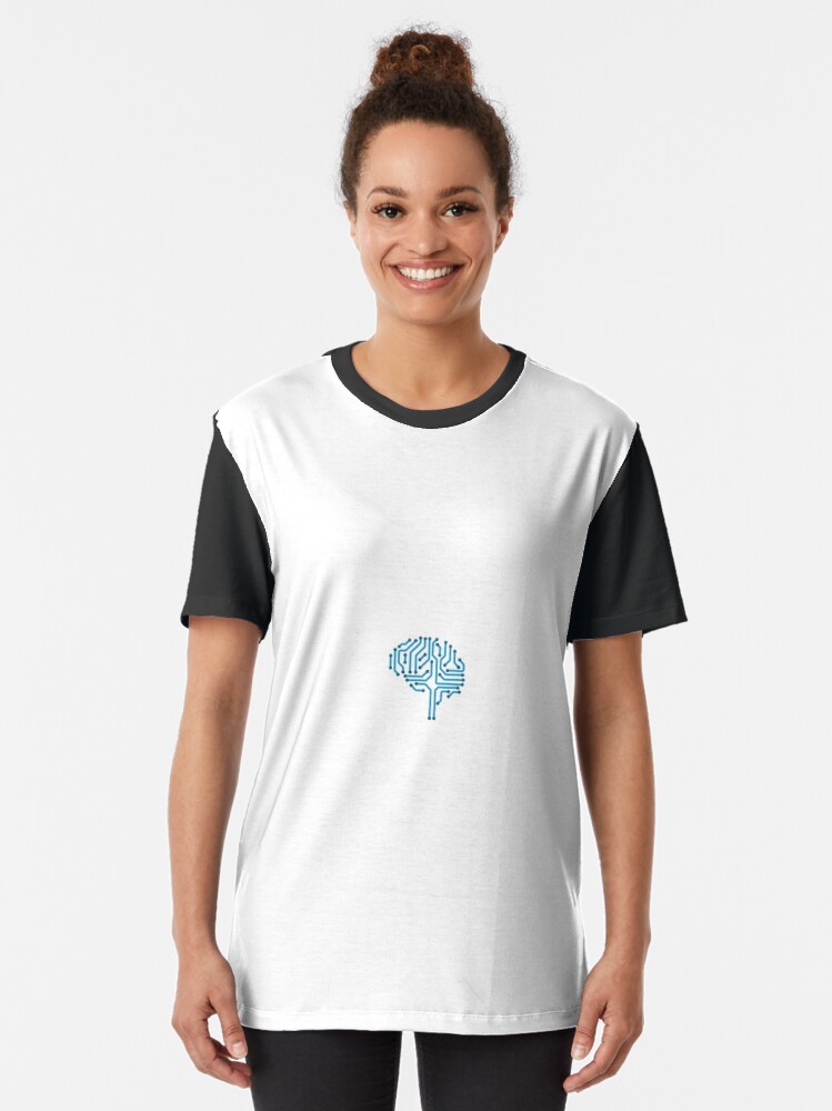 Alternate view of Artificial Intelligence Logo Graphic T-Shirt