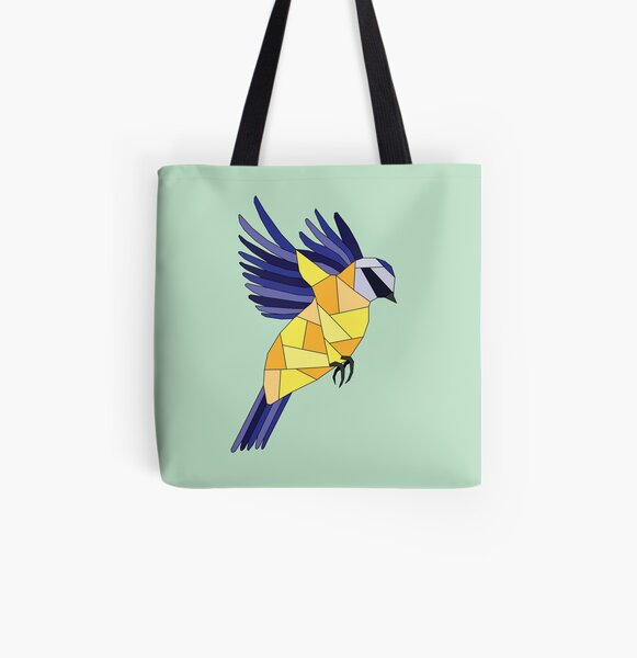 British Birds - Blue Tit All Over Print Tote Bag