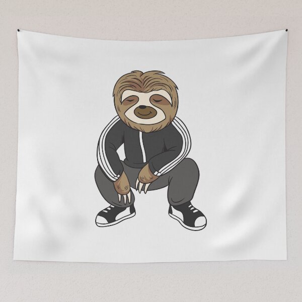 Item preview, Slav Sloth Squatting in his tracksuit designed and sold by k3rstman1.
