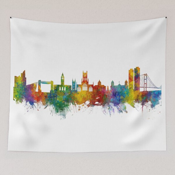 Item preview, Kingston upon Hull England Skyline designed and sold by ArtPrints.