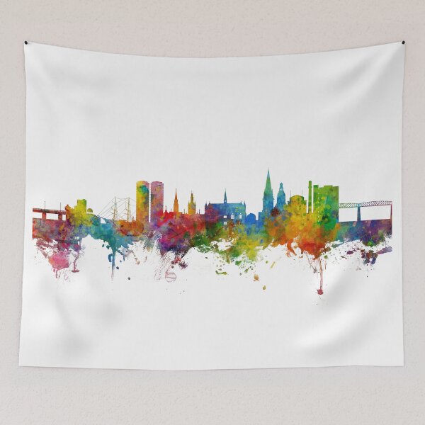 Item preview, Dundee Scotland Skyline designed and sold by ArtPrints.