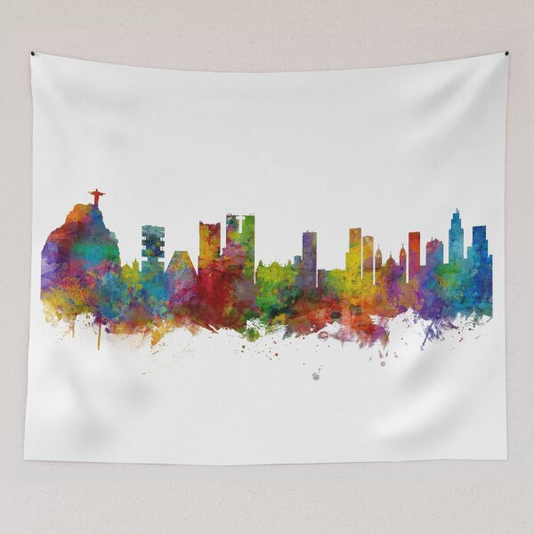 Item preview, Rio de Janeiro Skyline Brazil designed and sold by ArtPrints.