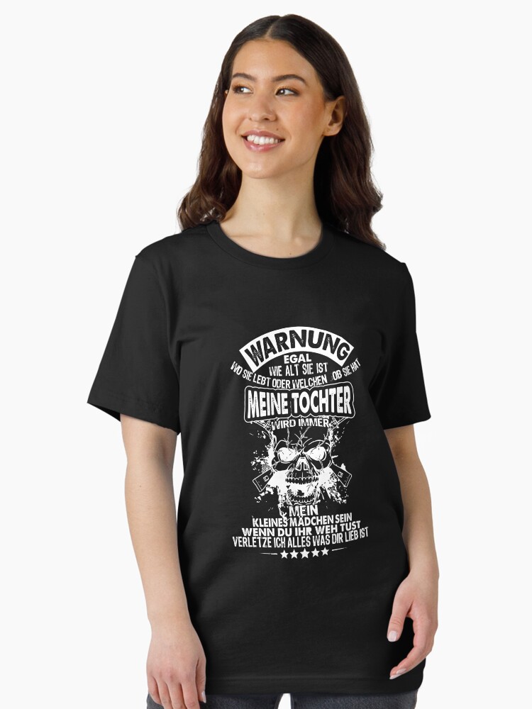 Thumbnail 2 von 7, Essential T-Shirt, Warnung Wenn du meiner Tochter weh tust... - Familie Geschenk designt und verkauft von yeoys.