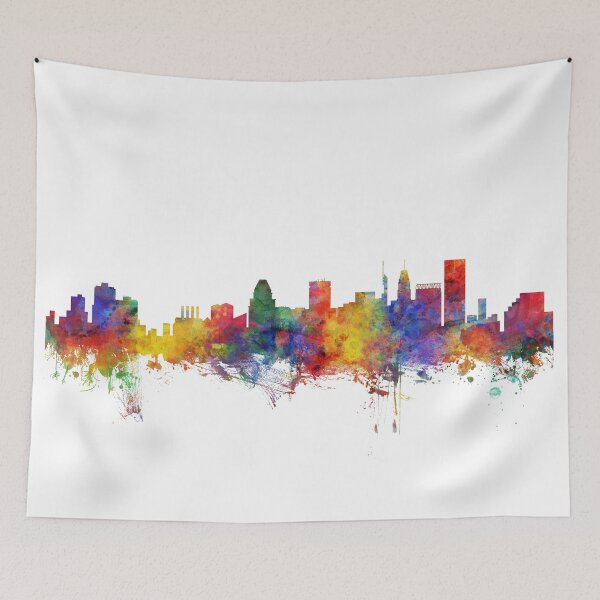 Item preview, Baltimore Maryland Skyline designed and sold by ArtPrints.