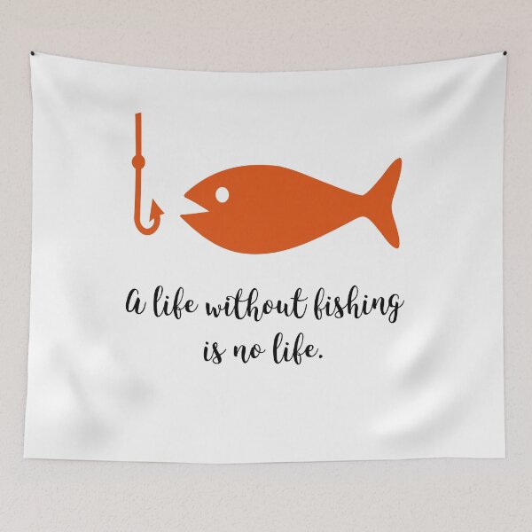 Item preview, Life without fishing designed and sold by Vectorqueen.