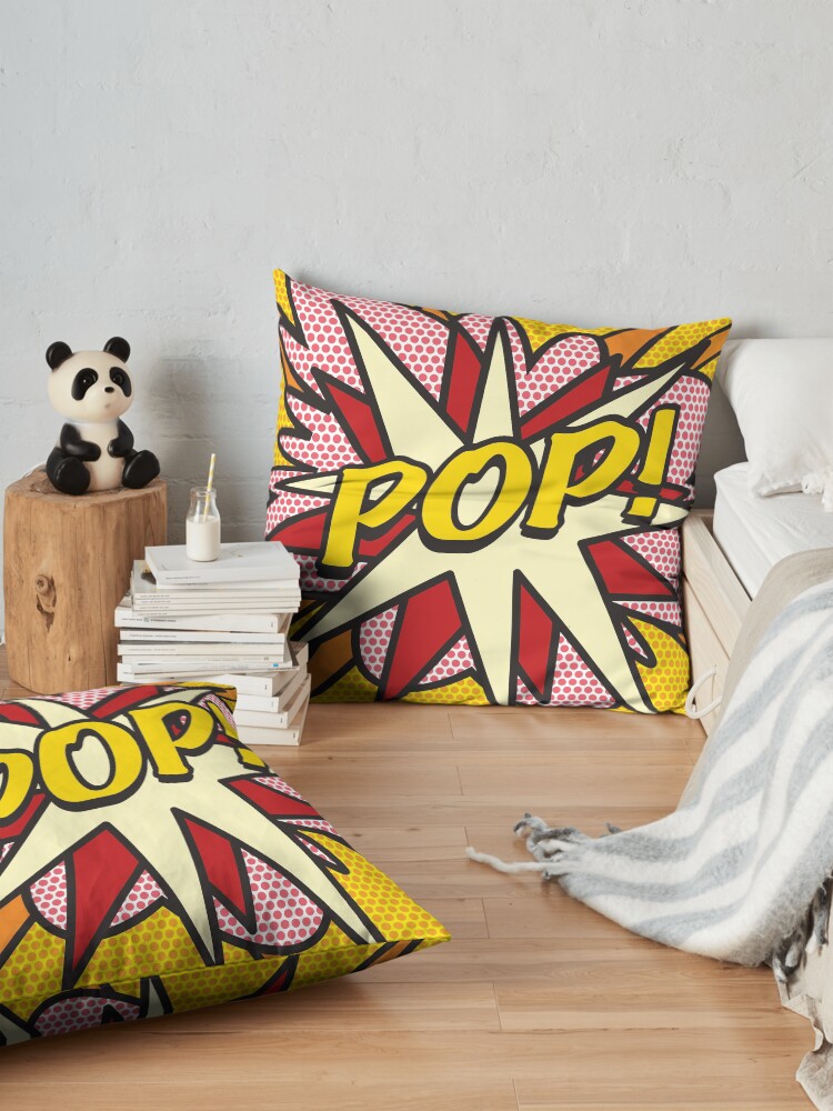 Alternate view of POP Comic Book Pop Art Cool Retro Trendy Floor Pillow