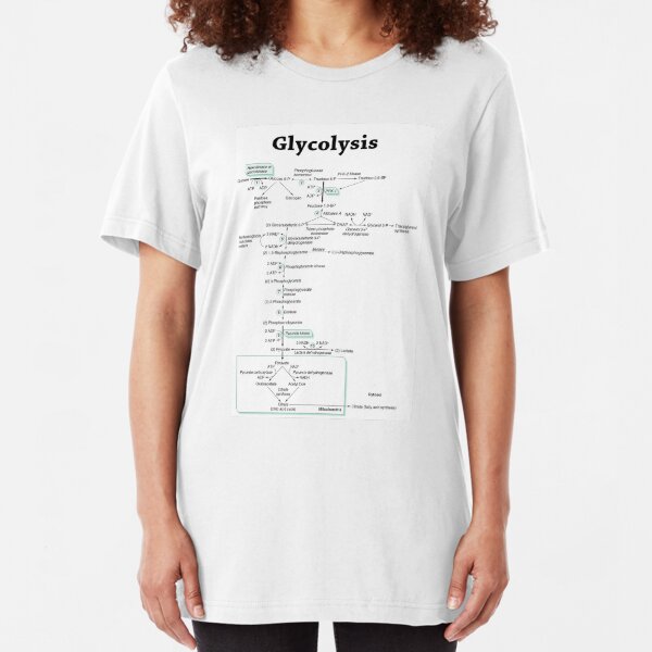 Glycolysis pathway biochemistry biochemical Slim Fit T-Shirt