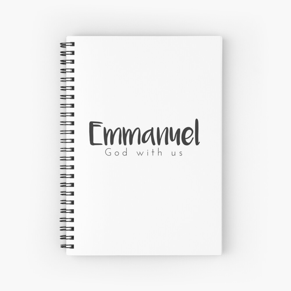 Emmanuel God is with us {Notebook} Emmanuel God is with us {Notebook}