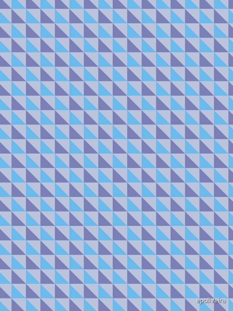Blue Purple Triangles Geometric Pattern by epoliveira