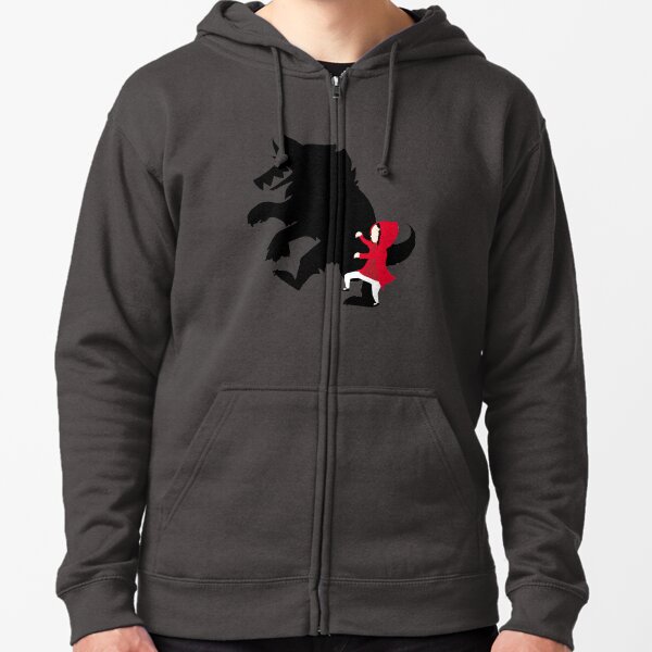 Little Red Zipped Hoodie