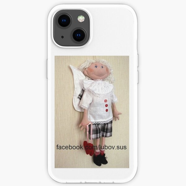 #doll #design #child #innocence #cute #baby #winter #portrait #happiness #christmas #cheerful #toddler #fun #vertical #clothing #small  iPhone Soft Case