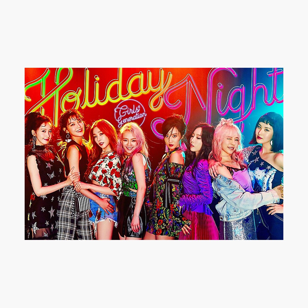 Girls Generation Holiday Night Poster By Snsdemporium Redbubble