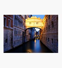 Bridge of Sighs Photographic Print