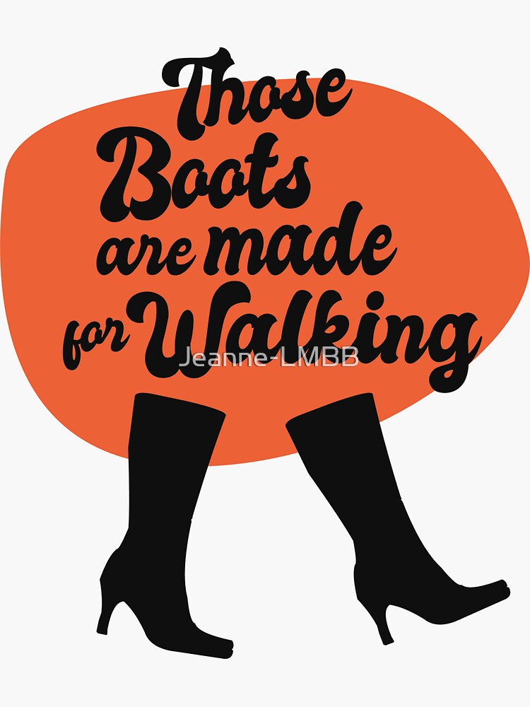 Aperçu 3 sur 3. Sticker avec l'œuvre Those boots créée et vendue par Jeanne-LMBB.