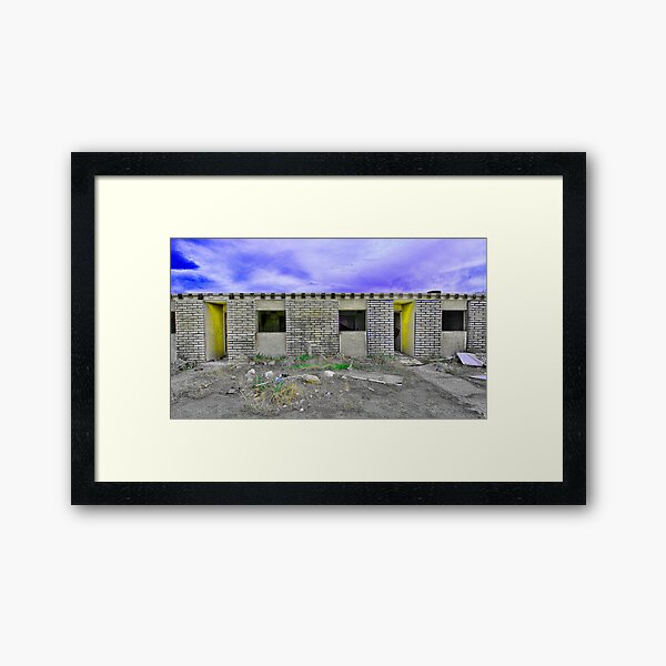 Abandoned Hotel Framed Art Print