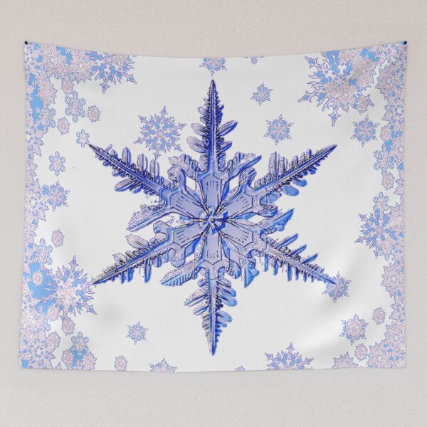 Item preview, BLUE WINTER CRYSTAL SNOWFLAKE PATTERN designed and sold by sharlesart.