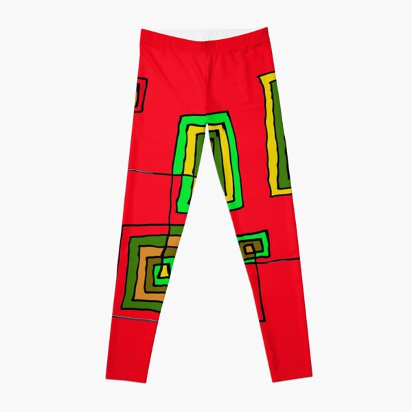Permanent Line on Red Board Leggings