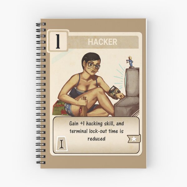 Item preview, Hacker perk card designed and sold by Drunkfu.