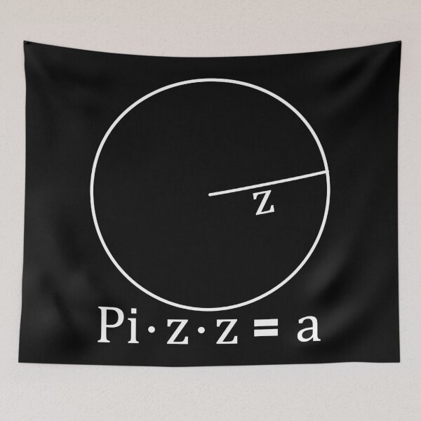 Item preview, Area of a Pizza (white) designed and sold by avidfan2000.