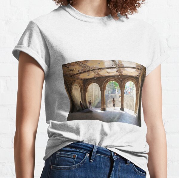 #Arch #architecture #city #museum #church #religion #arcade #courtyard #ceiling #indoors #horizontal #nopeople #builtstructure #archarchitecturalfeature #day #architecturalcolumn #corridor Classic T-Shirt