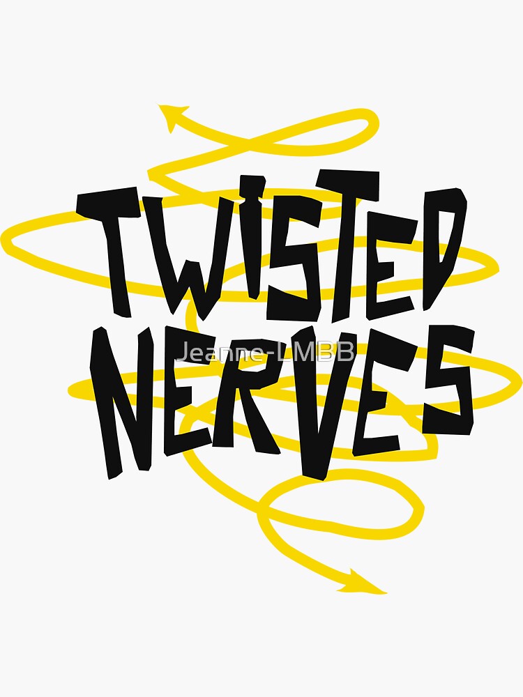 Aperçu 3 sur 3. Sticker avec l'œuvre Twisted nerves créée et vendue par Jeanne-LMBB.