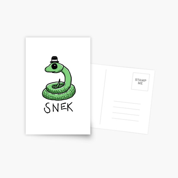 Snek Meme Postcards for Sale