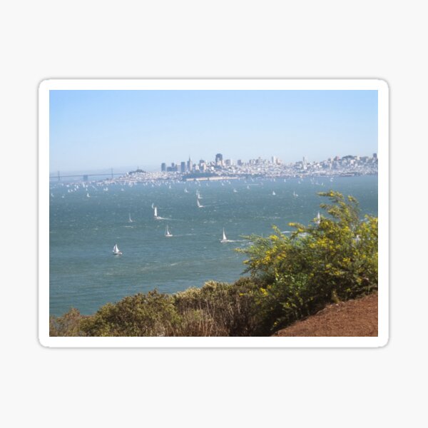 #famousplace #internationallandmark #GoldenGateBridge #SanFrancisco #California #USA #water #sea Sticker
