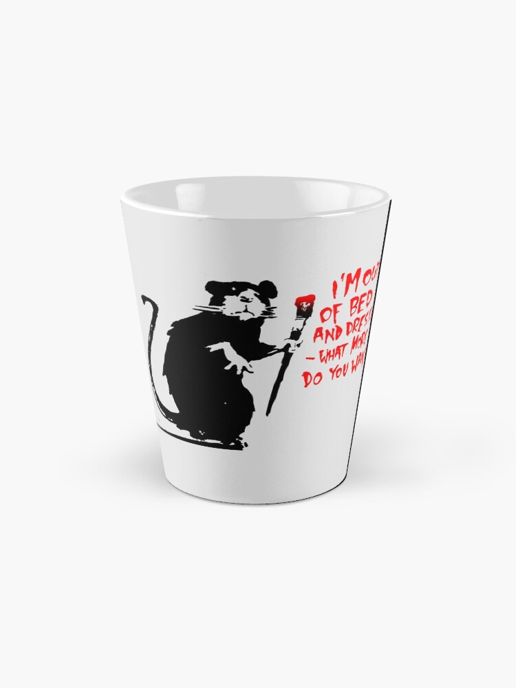 Alternate view of Rat Banksy Coffee Mug